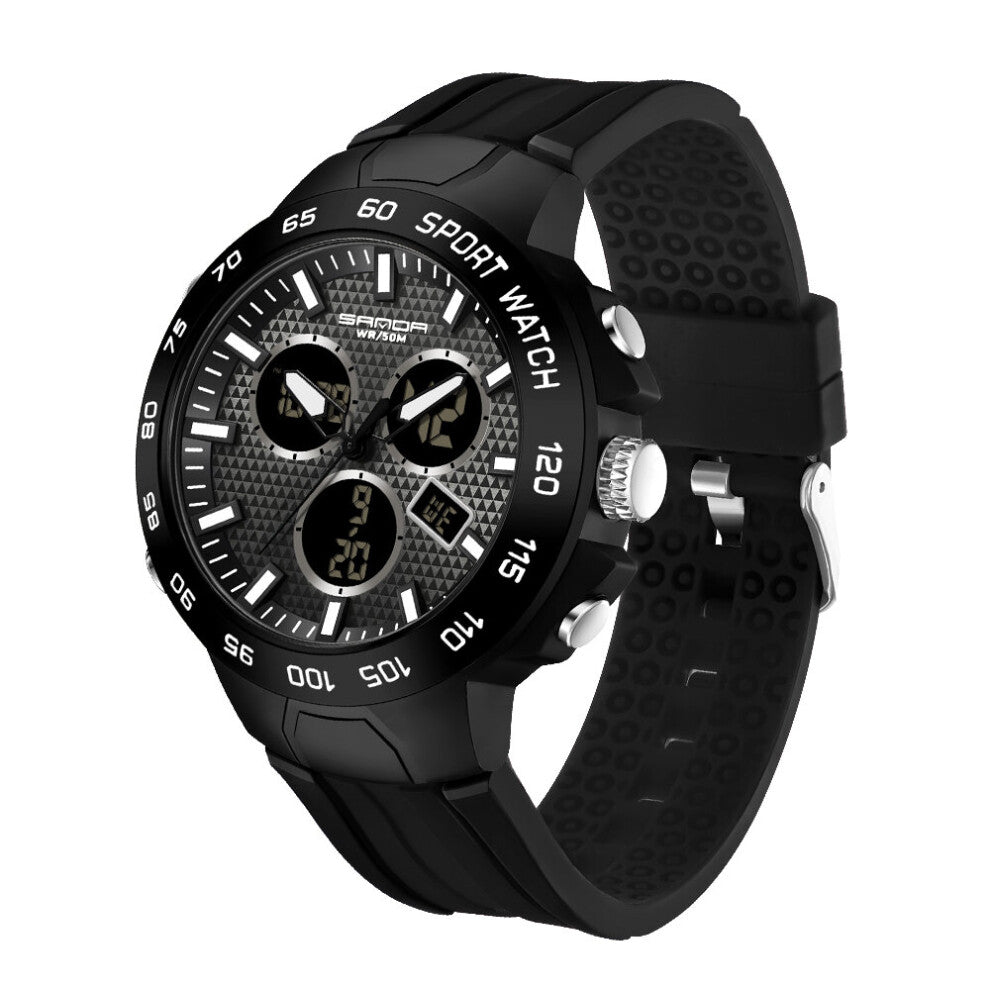 Kids Top Men's Watches Outdoor Sports Waterproof Dual Display Quartz Wristwatches Digital Relogio Masculino 3112