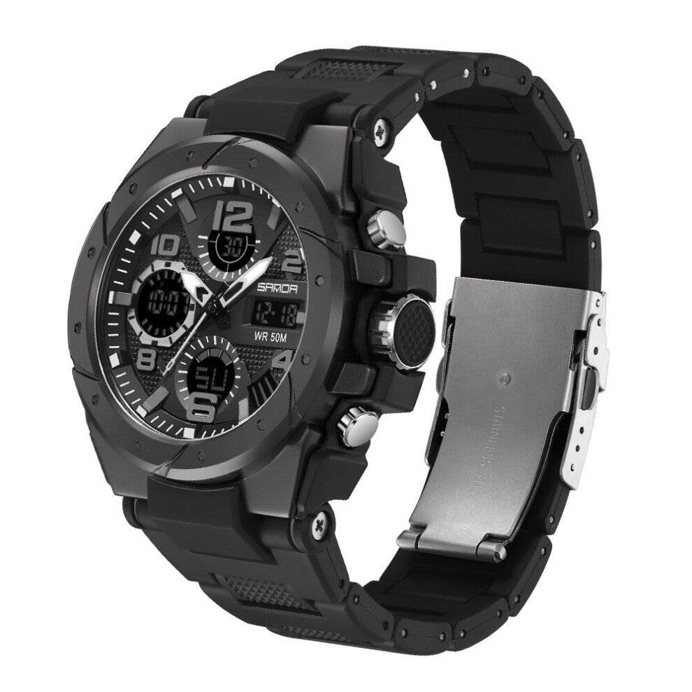 Kids Top Men's Watches Dual Display Outdoor Military Wristwatch Waterproof Sports Watch For Male Relogio Masculino 9009