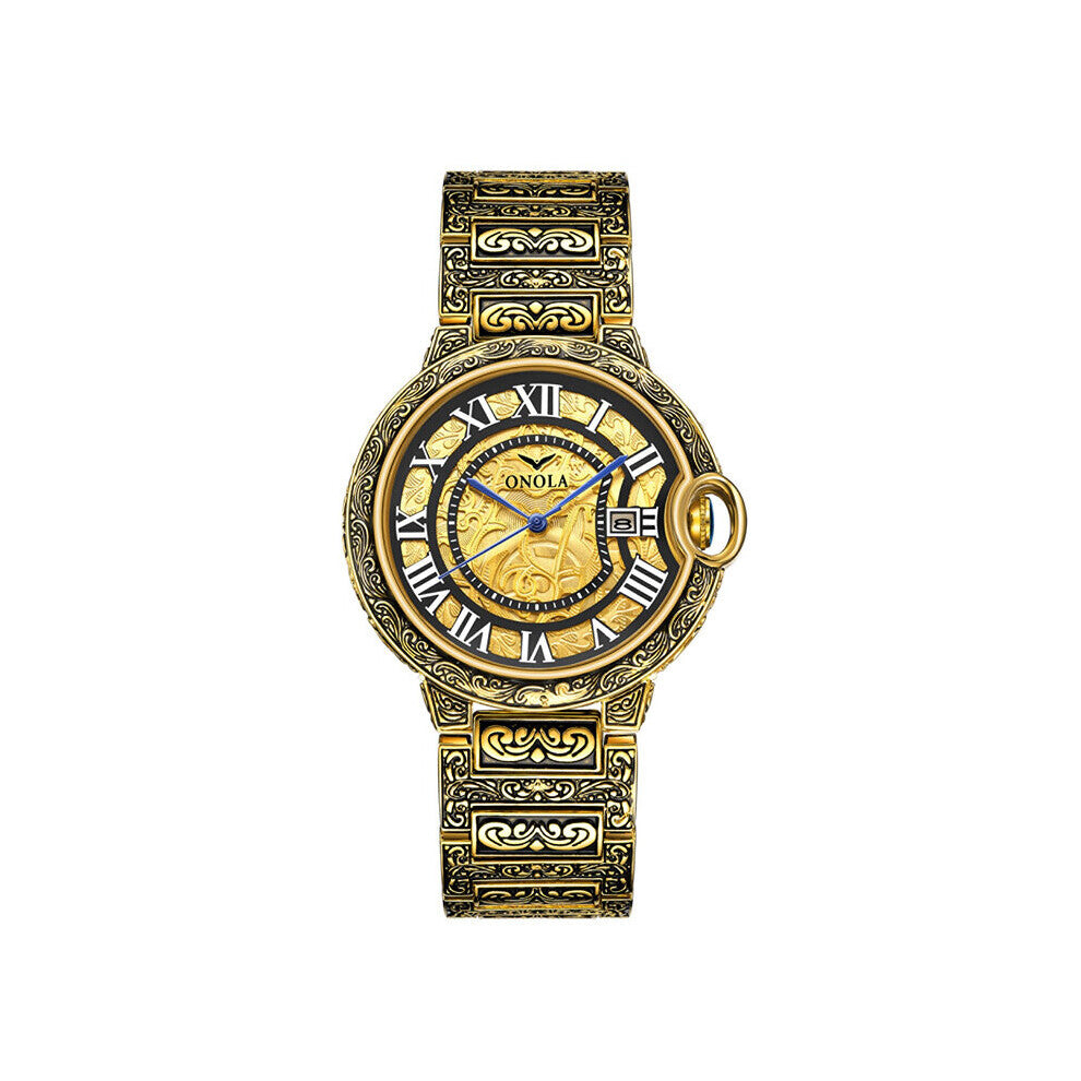 Vintage Watch Men Business Auto Date Watches Steel Waterproof Wristwatch Male Mens Clock Gift Montre Homme