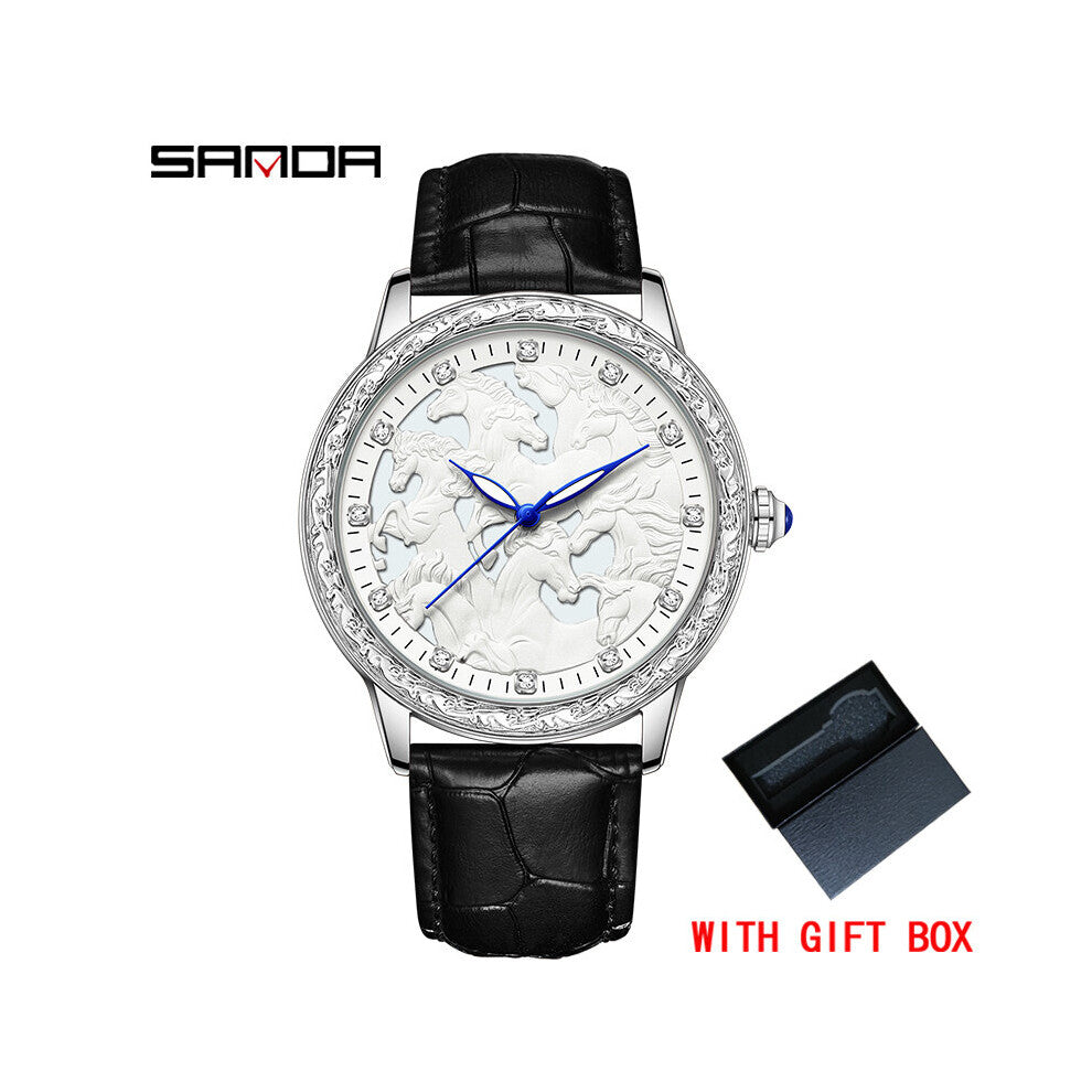 Top Watch Men Business Leather Clock Waterproof Luminous Watches Mens Sport Quartz Wrist Watch Reloj Hombre