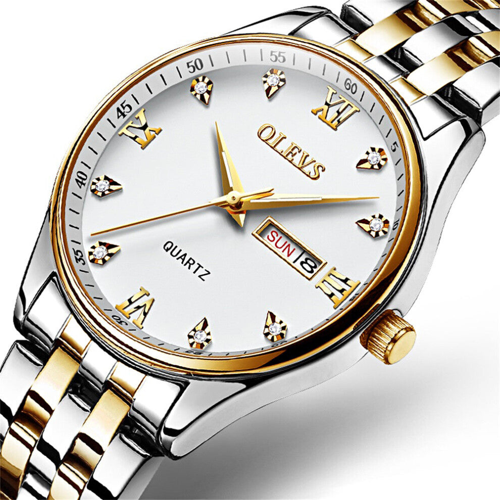 Top Men Watches Stainless Steel Waterproof Luminous Men Sport Watch Date Quartz Watch Relogio Masculino 5570