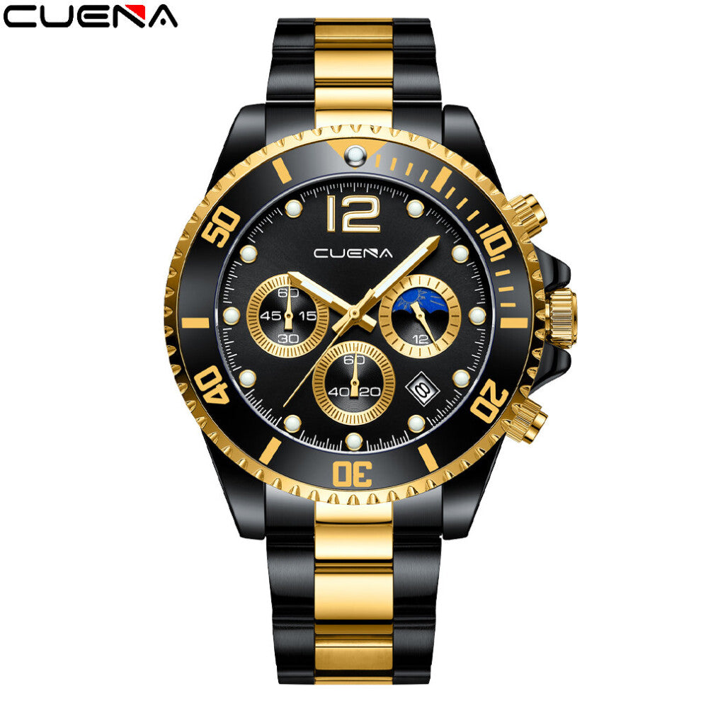 Men's Watch Top Stainless Steel Casual Quartz Watch Men's Sports Waterproof Clock Relogio masculino
