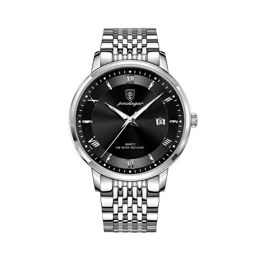 PPEDAGAR Casual Men WatchesLuxury Quarzt Watch Waterproof Luminous Stainless Steel Business Top Men's Wristwatch
