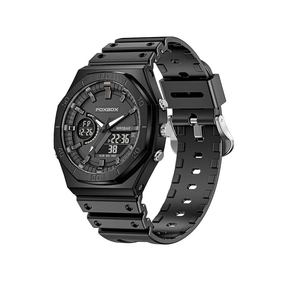 Mens Watches Waterproof Double Display Wristwatch LED Alarm Clock Watch for Men Sport Watch Men relogios masculino