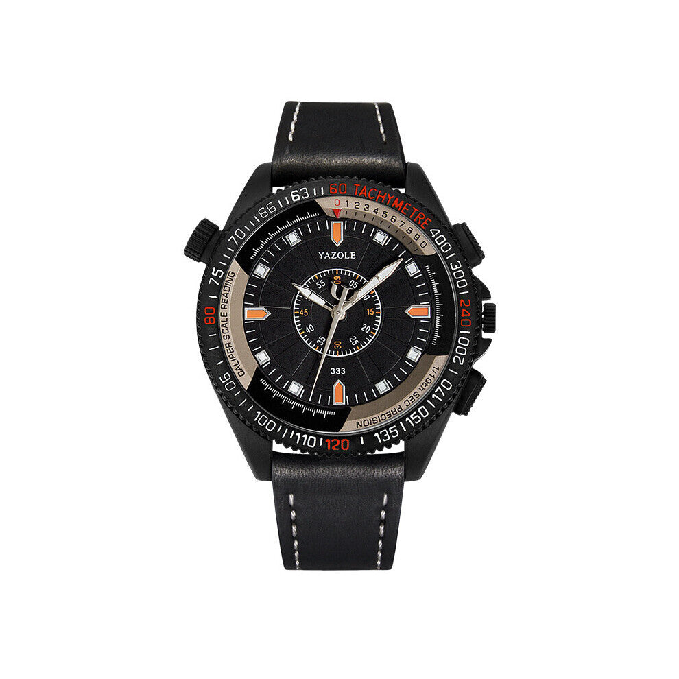 men's quartz watch Outdoor sports Middle school watch strap large dial