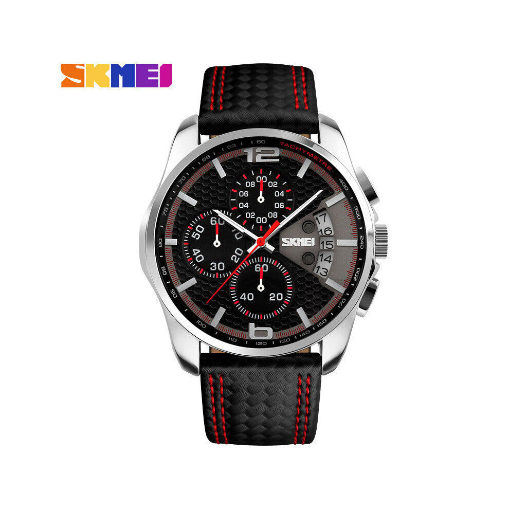 Men's Quartz Watch Calendar Stop Watch Sport Watches Waterproof Male Wristwatches Clock Relogio Masculino