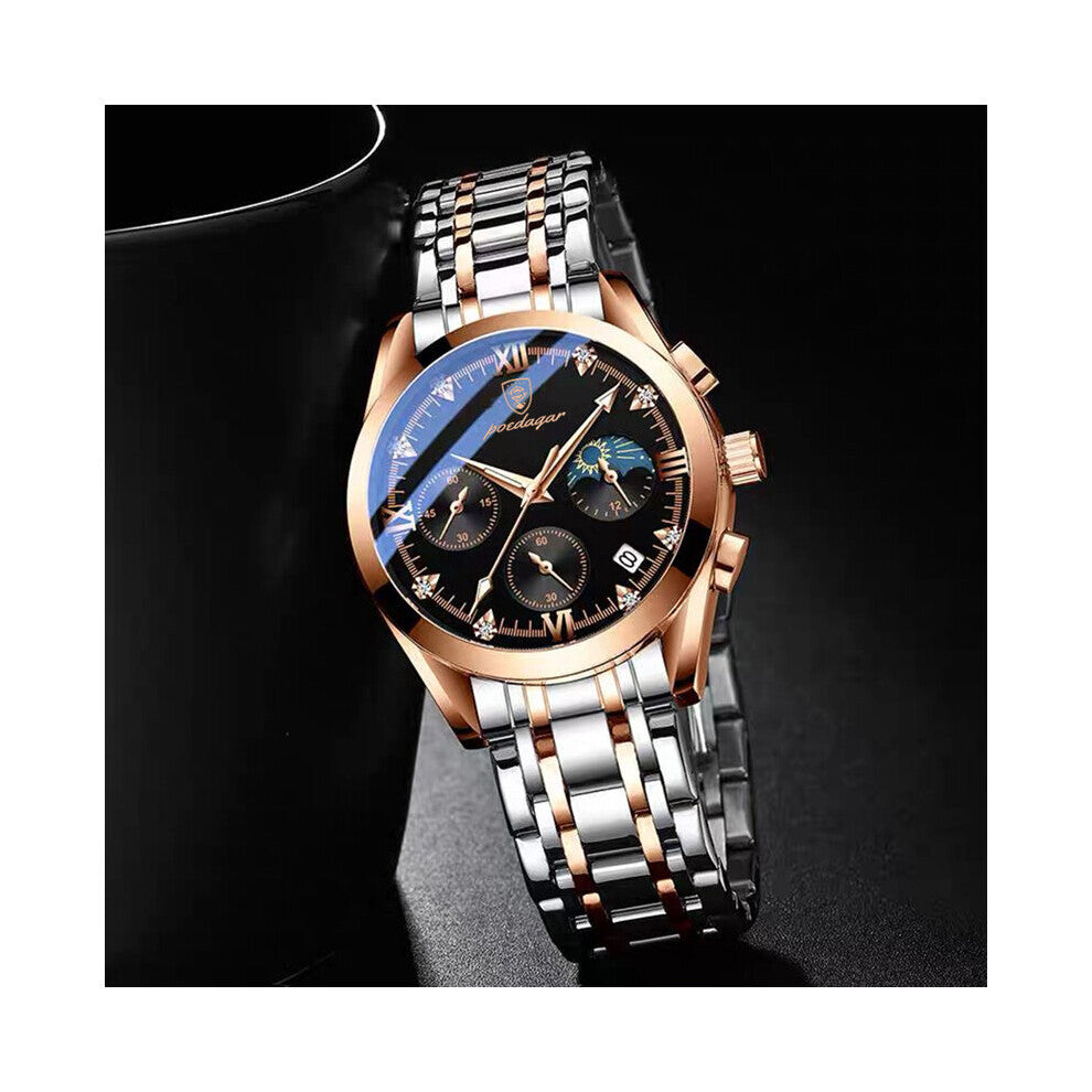 Top Men Watch Casual Chronograph Automatic Date Quartz Watches Waterproof Luminous Pointer Clock