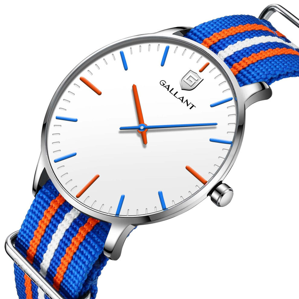 Mens Watch Casual Men Quartz Watches Nylon Strap Minimalist Waterproof Watch for Men Teenager Gift Reloj Hombre