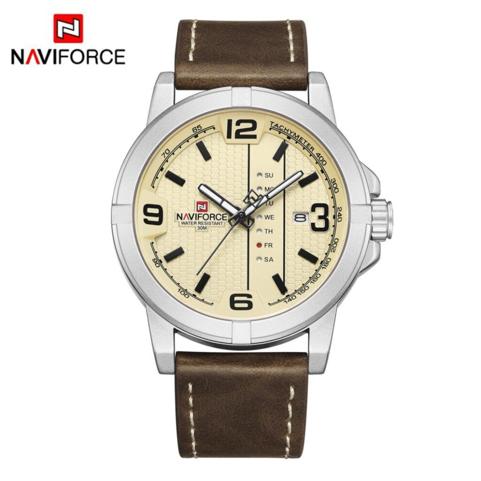 Date Week Quartz Watch Men Casual Military Sports PU Leather Wristwatch Male Relogio Masculino Clock