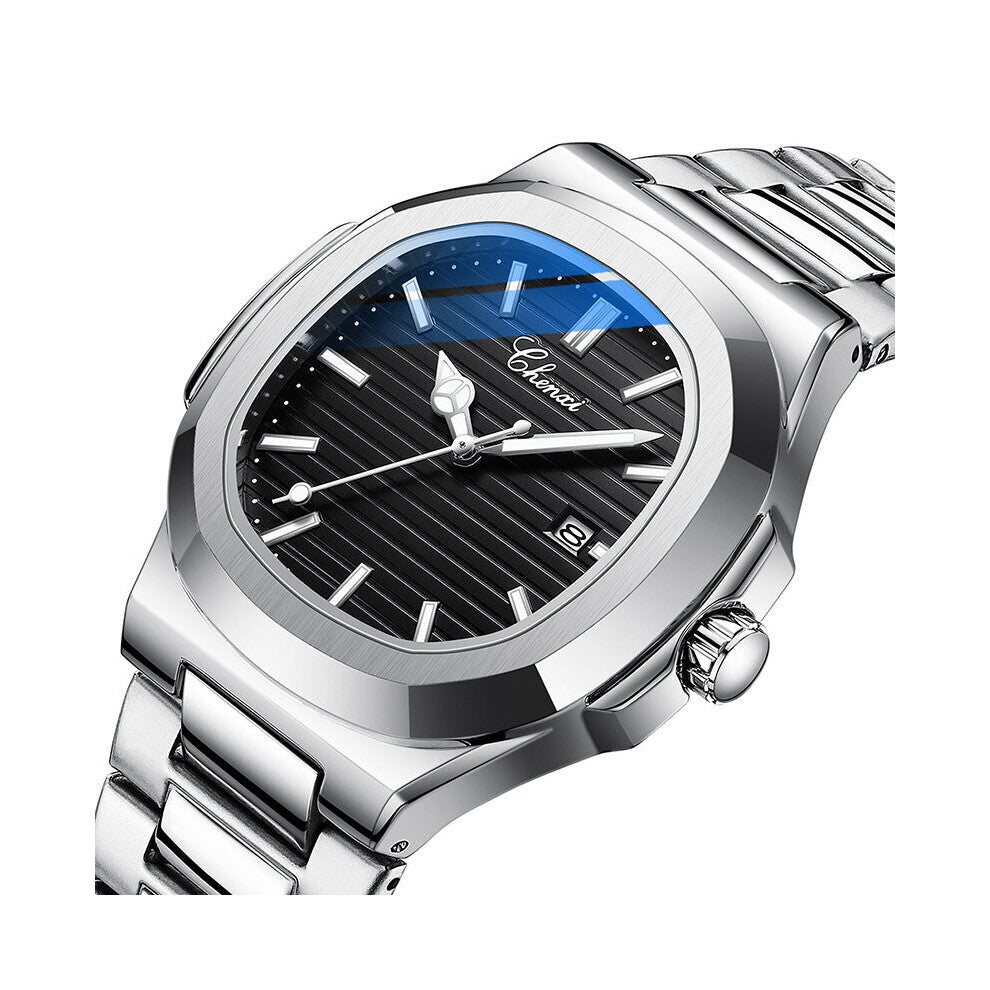 Men's Watch Stainless Steel Wrist Watches For Men Classic Men Waterproof Date Quartz Wristwatch