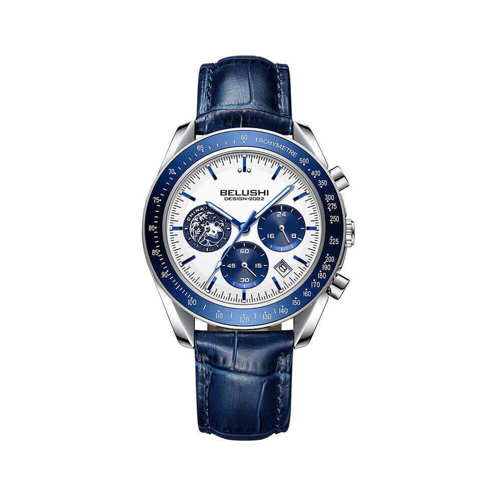 BELUSHI Men Quartz Watches Man Sport Watch Waterproof Luminous Calendar Business Wristwatch Relogio Masculino