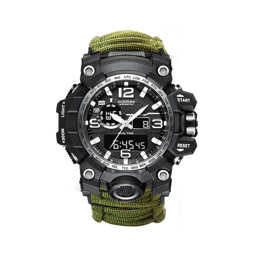 ADDIES Sports Men Outdoor Watch Quartz 56mm Big Dial Waterproof Multifunction Military Male Watches Top Digital Clock