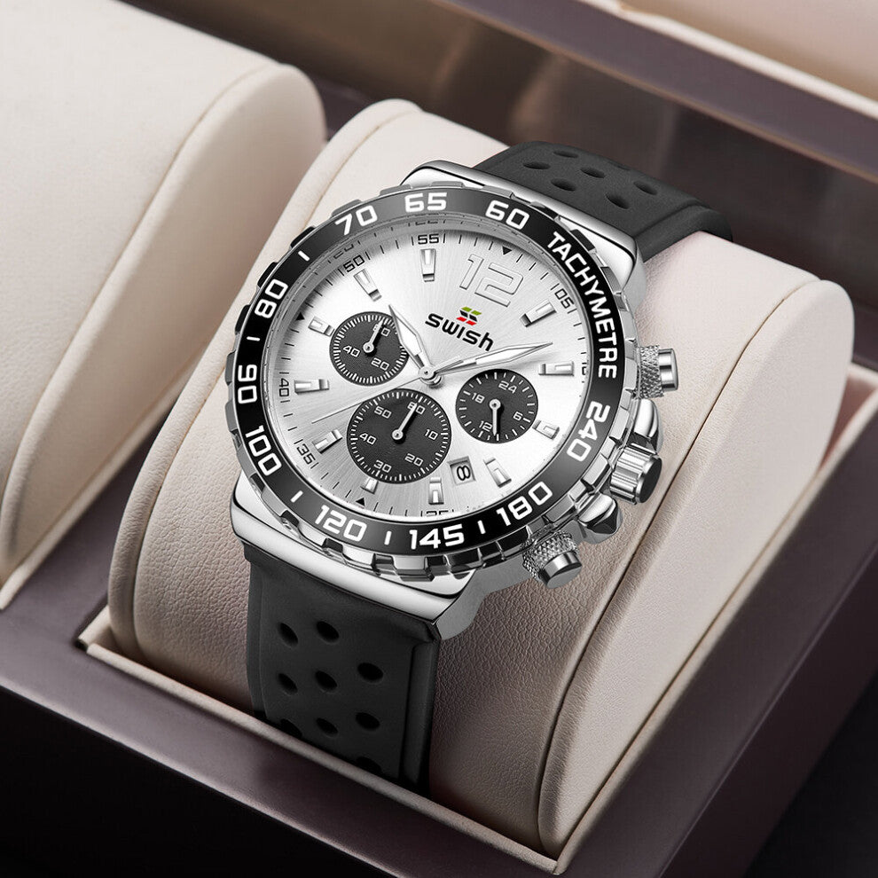 Relogio Masculino Silicone Strap Sports Watches Men Top Waterproof Military Chronograph Quartz Wristwatches