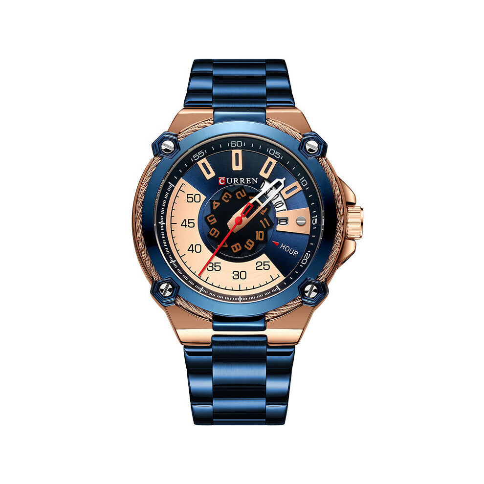 Men?s Watches Top Men Waterproof Quartz Wrist Watch Stainless Steel Auto Date Male Clock Sports Watch