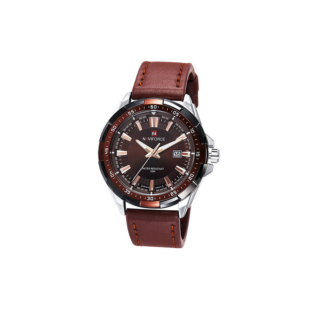 Military Sport Watches Mens Waterproof Date Display Wrist Watch Leather Strap Clock Bracelet Relogio Masculino