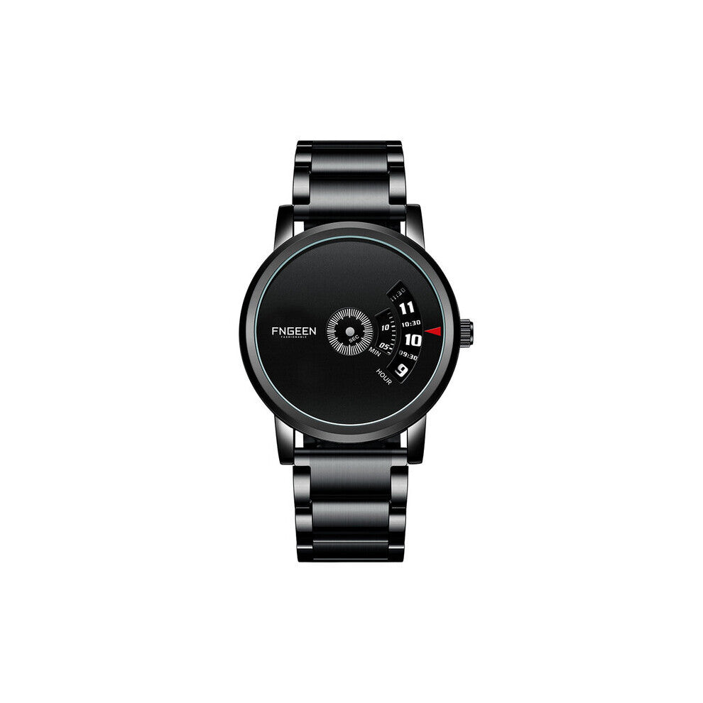 Men?s Quartz Wristwatch Clock Stainless Steel Strap Sport Business Casual Waterproof Top Male