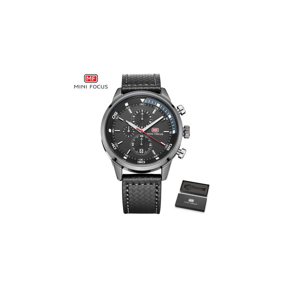 Sport Watches Mens Top Watch Men Waterproof Chronograph Quartz Clock Small Dials 6 Hands MINI FOCUS