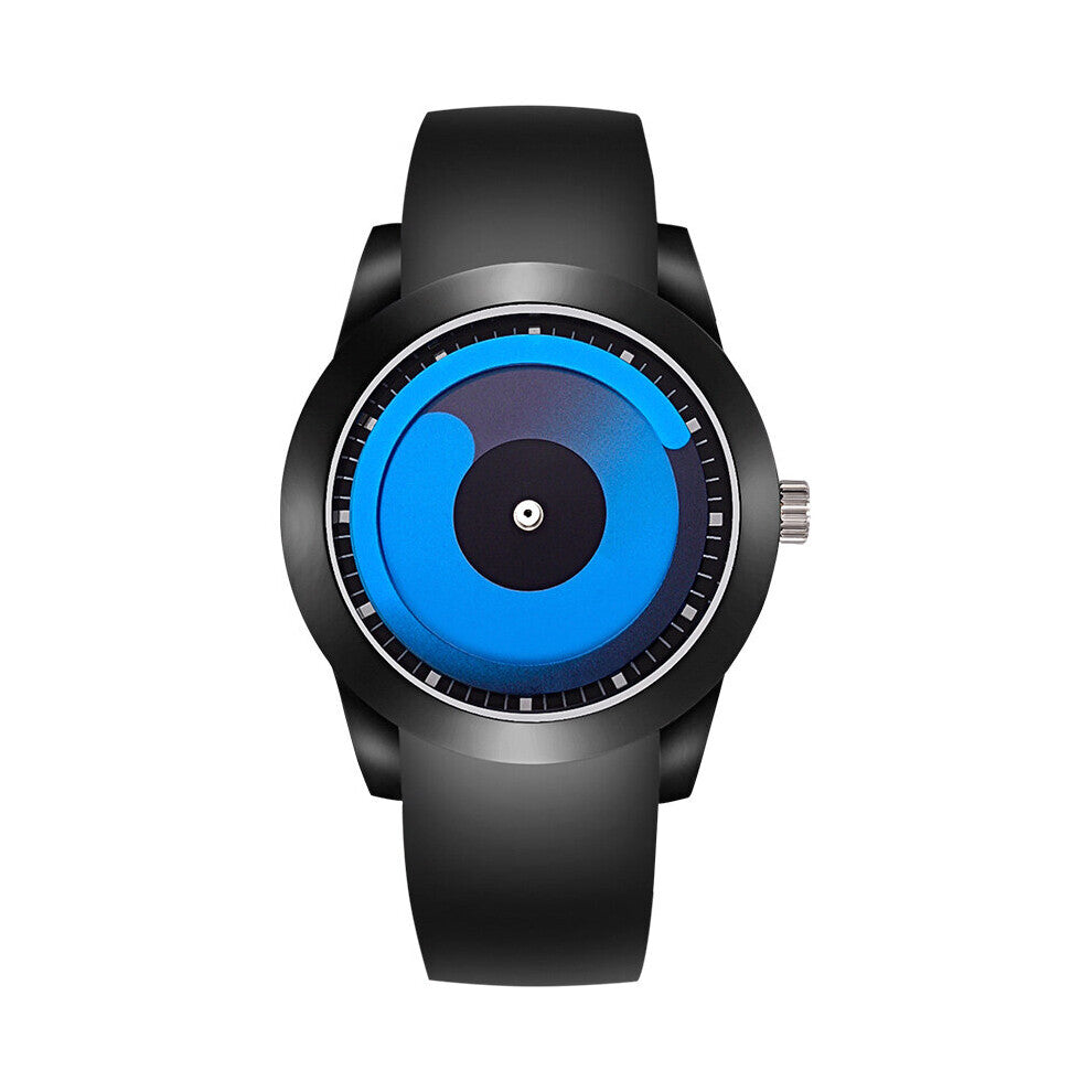 Addies Watch Creative Rotation Watch Men Sports Watches Rubber Quartz Wristwatches Relogio Masculino Reloj Hombre