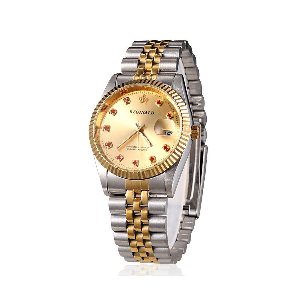 Top Reginald Watches Men Business Watches Waterproof Quartz Stainless Steel Diamond Watches Men Clock reloj hombre