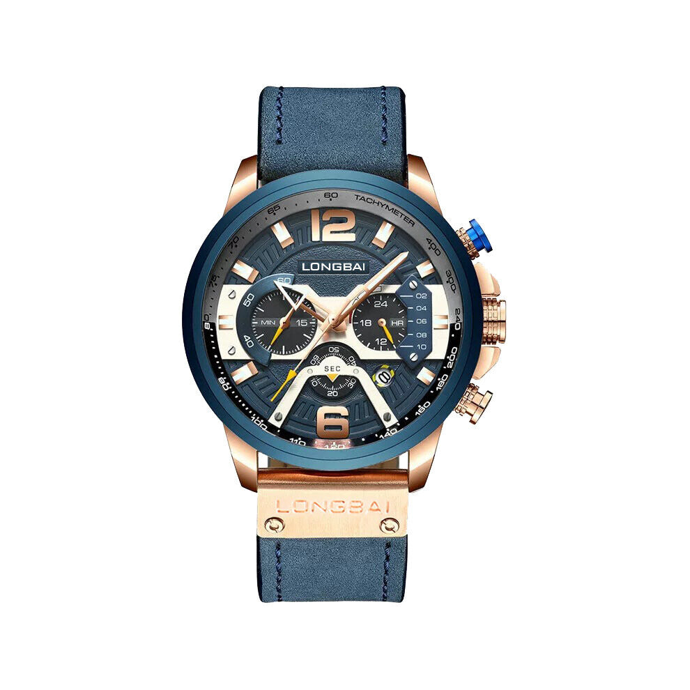 Men's Watch Calendar Waterproof Sports Quartz Watch Belt Multifunction Watch