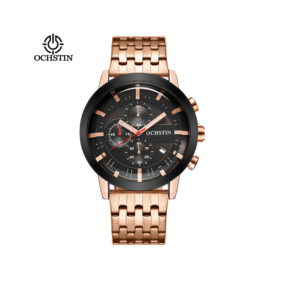 Man WristWatch Waterproof Chronograph Men Watch Military Top Stainless Steel Sport Business Male Clock 7248