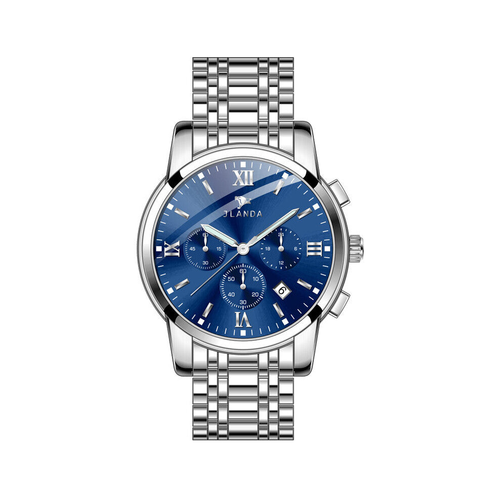 Mens Watches Top Sports Chronograph Waterproof Full Steel Quartz Watch Men Relogio Masculino