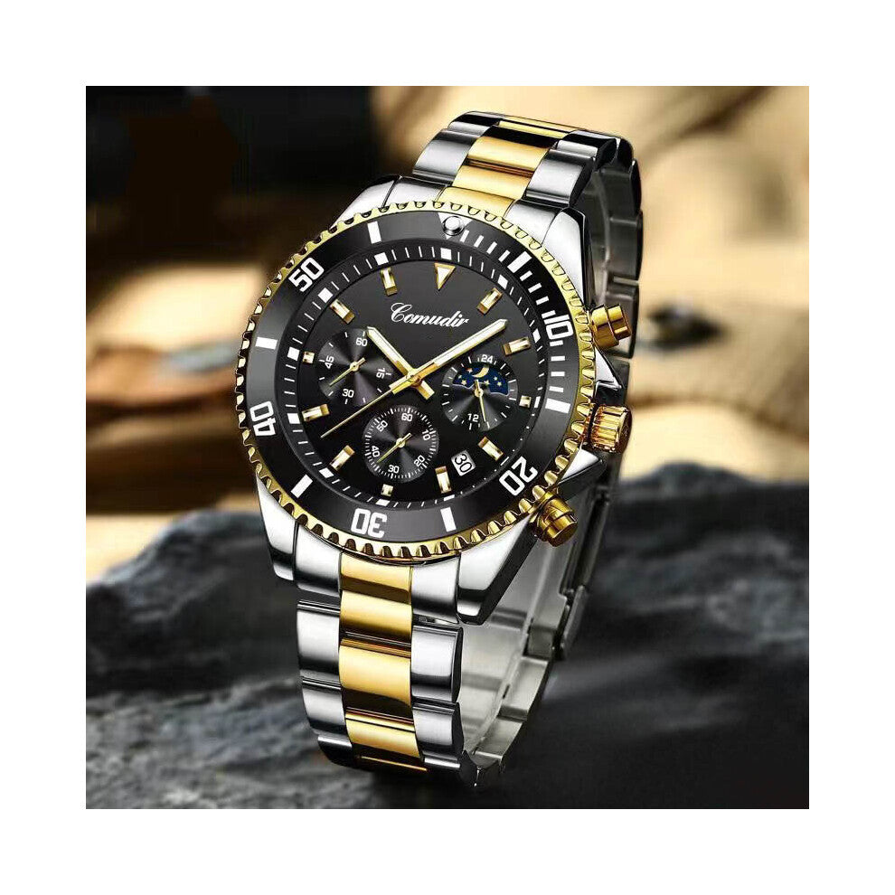 Top Watch for Men Waterproof Sports Stainless Steel Chronograph 2023New Wristwatches