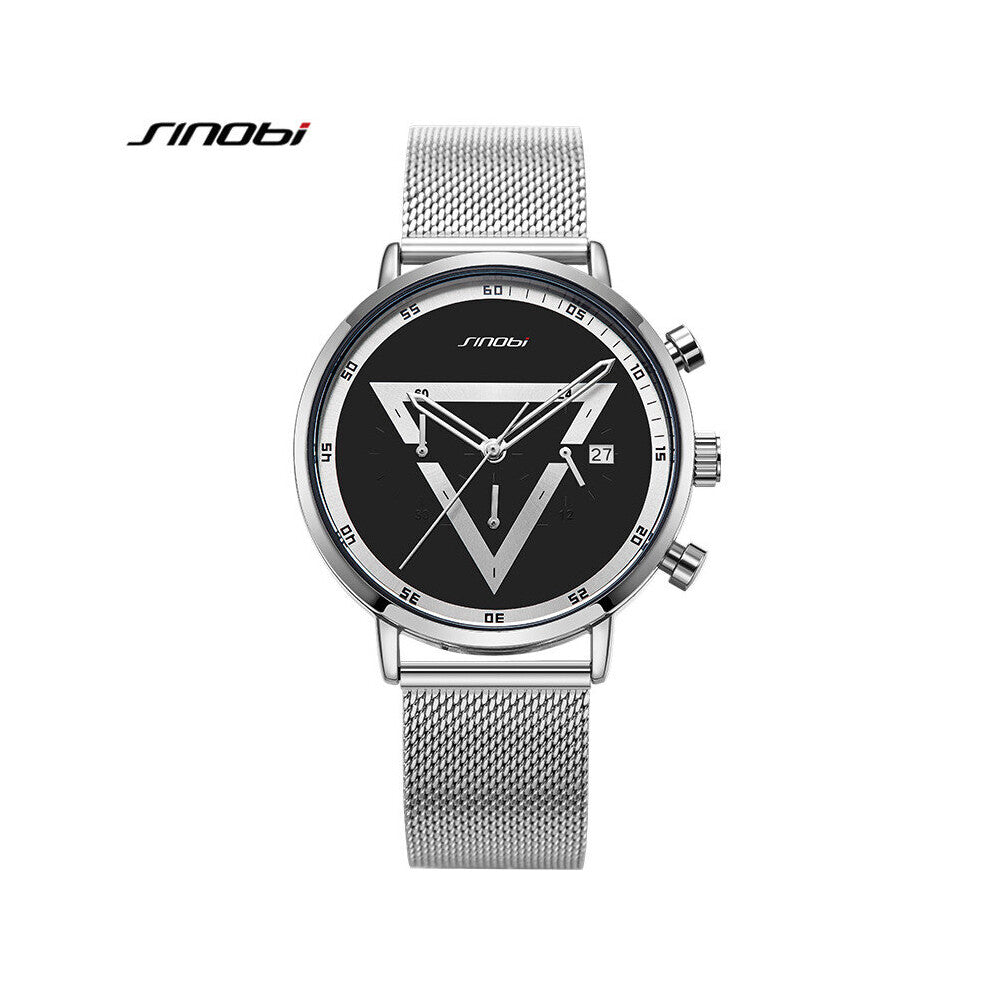 Creative Man Triangle Chronograph Watch Sports Men's Multifunction Quartz Wristwatches relogio masculino