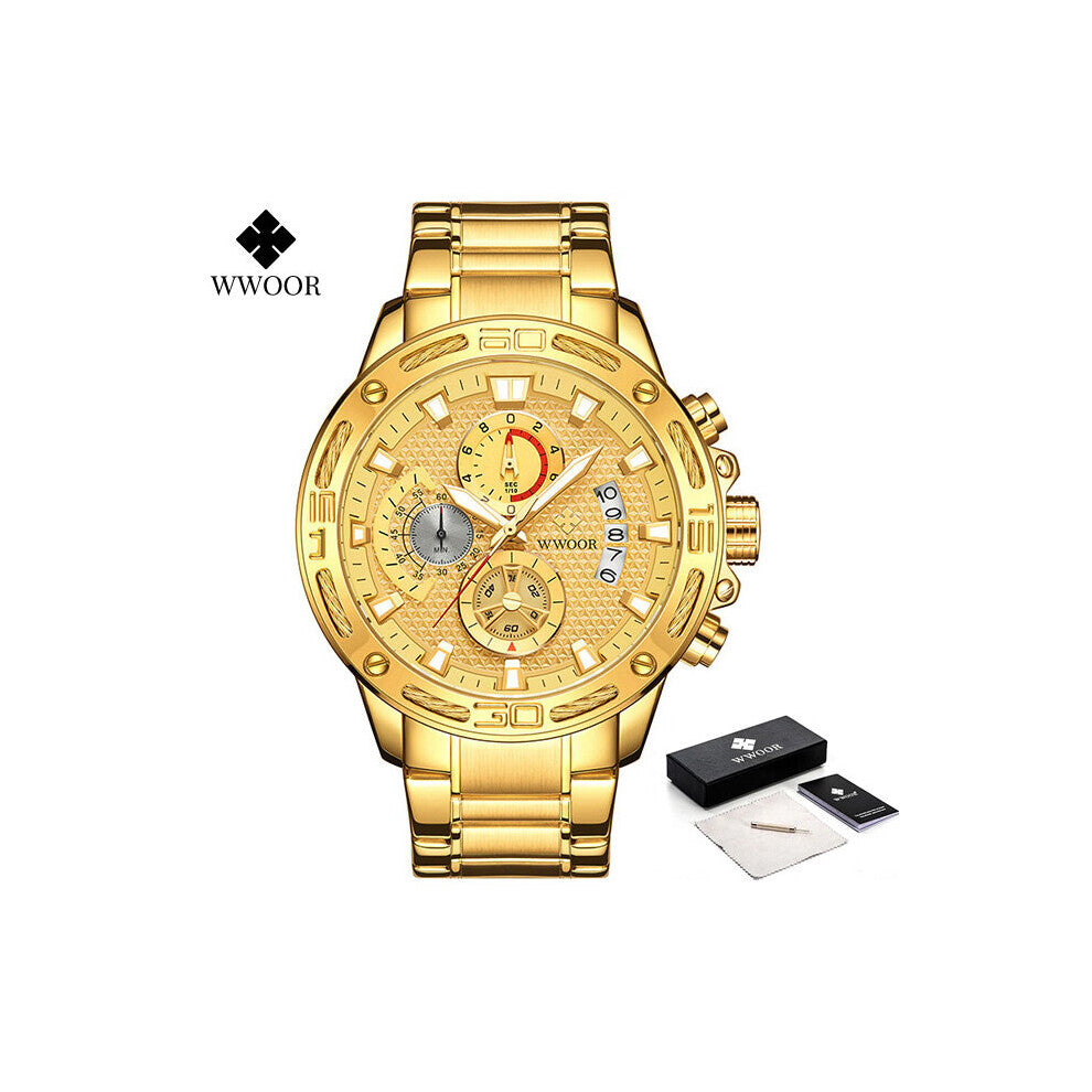 Watch For Men Sports Chronograph Quartz Wristwatch Waterproof Luminous Date Male Clock Relogio Masculino