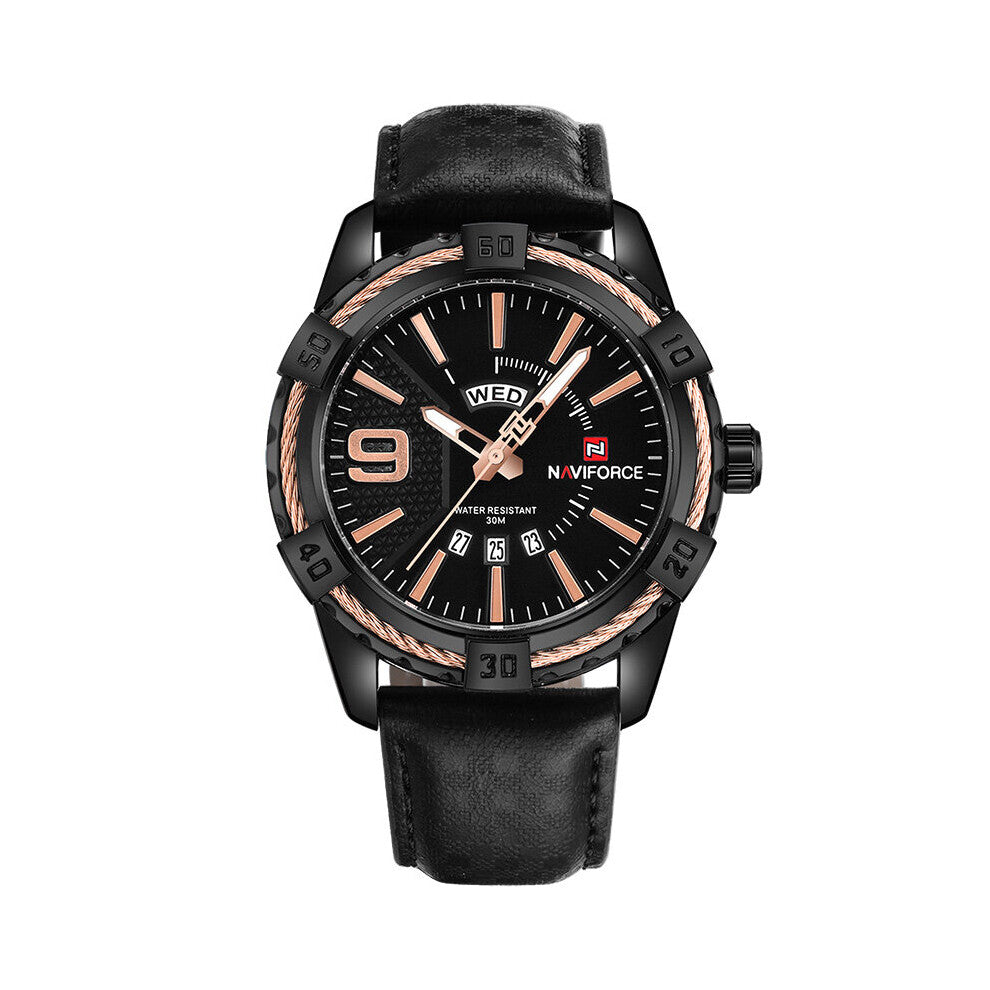 Men Quartz Watches Men's Casual Leather Sports Wrist Watch Male Clock Relogio Masculino