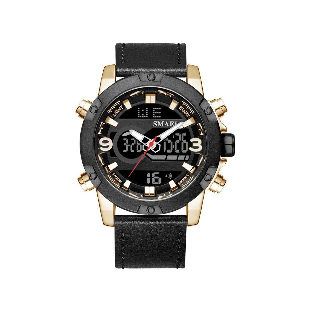 Mens Watches Top Quartz Digital Watch Men Leather Sports Military Wrist Watch For Male Clock