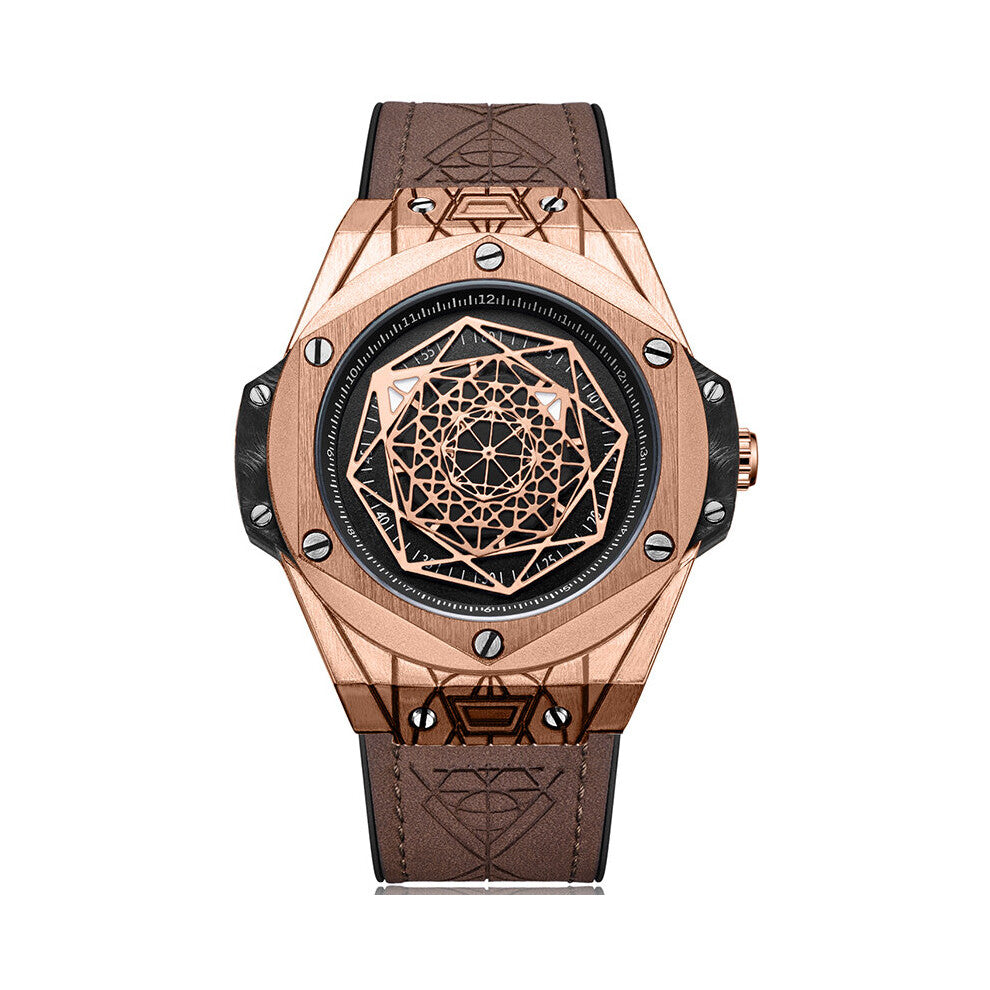 RUIMAS Top Quartz Watches Men Leather Strap Military Sports Wristwatch Waterproof Watch Relogios Masculino