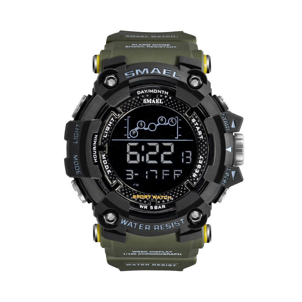 Digital Watch Swimming 50M Waterproof LED Watches Digital Timing Week Display Alarm Clock 1802 Men Watches Sports relogio