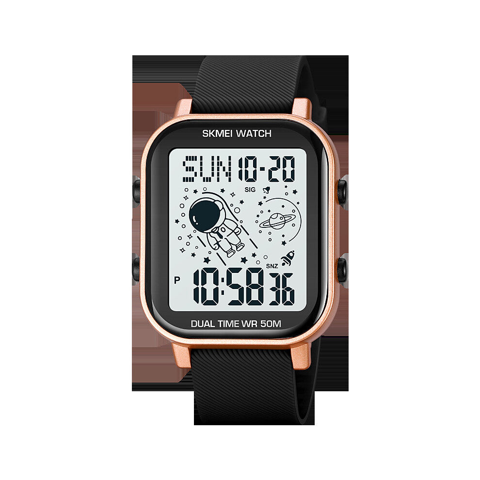 Digital Watch Led Light 2Time Stopwatch Chronograph Sports Man Watches Waterproof Wristwatch Alarm Clock Style