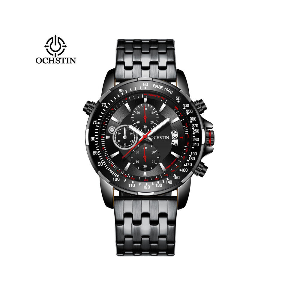 Man WristWatch Waterproof Chronograph Men Watch Military Top Stainless Steel Sport Business Male Clock 7261