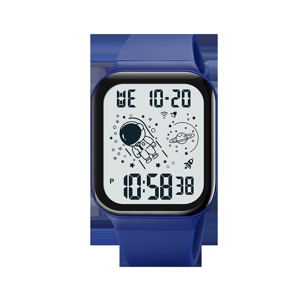 Creative Astronaut Dial Calendar Stopwatch Back Light Display Wristwatches For Mens 5Bar Waterproof Sports Watches