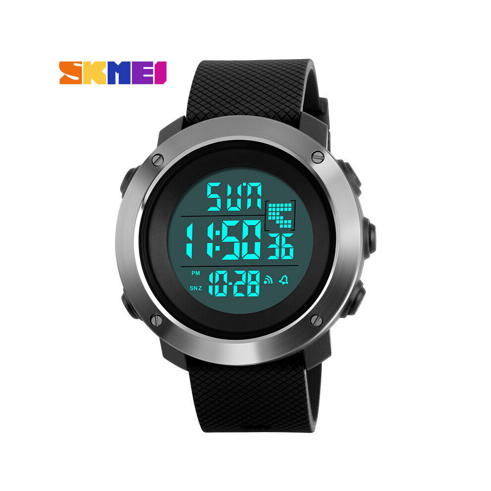 Men Sports Watches Double Time Digital Wristwatches 50M Water Resistant LED Display Mens Watch reloj hombre