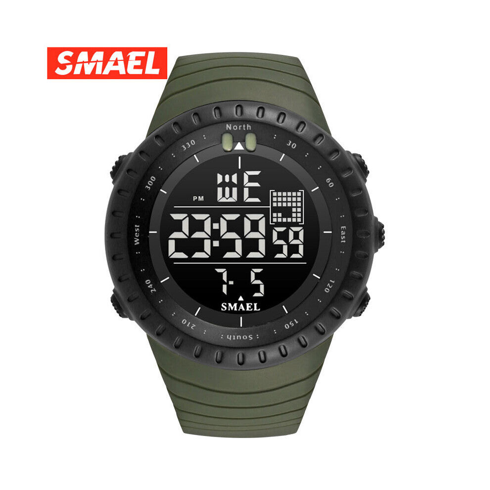 SMAEL Sports Watches Water Resistant Military Army Led Digital Electronic Wrist Watches For Men Sport Stopwatch