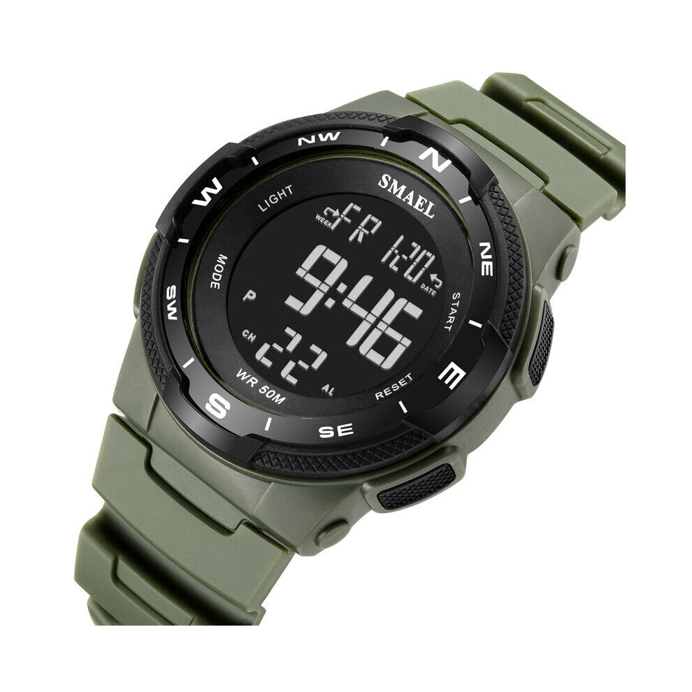 Digital Watches Sport Waterproof Sports Watch Luminous Stopwatch reloj hombre 1362B Mens Watches Military Clock For Male