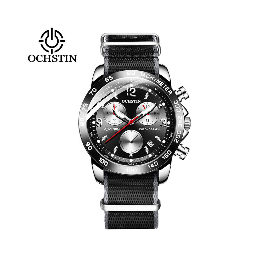 Nylon Strap Mens Watches Top Quartz Wristwatches Male Business Military Waterproof Sports Clock