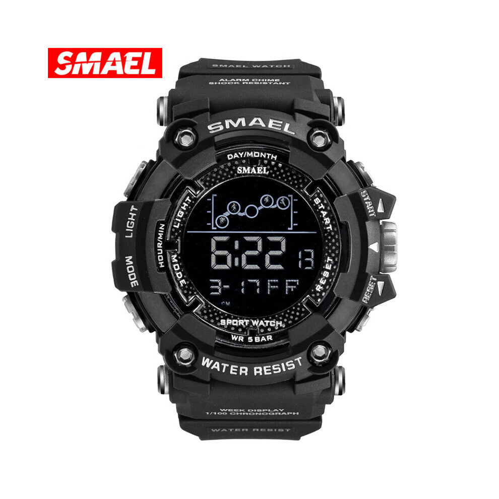Sport Watch Electronic LED Digital Stopwatch 50M Waterproof Shock Resistant Army Military Watch Men Sports Watches