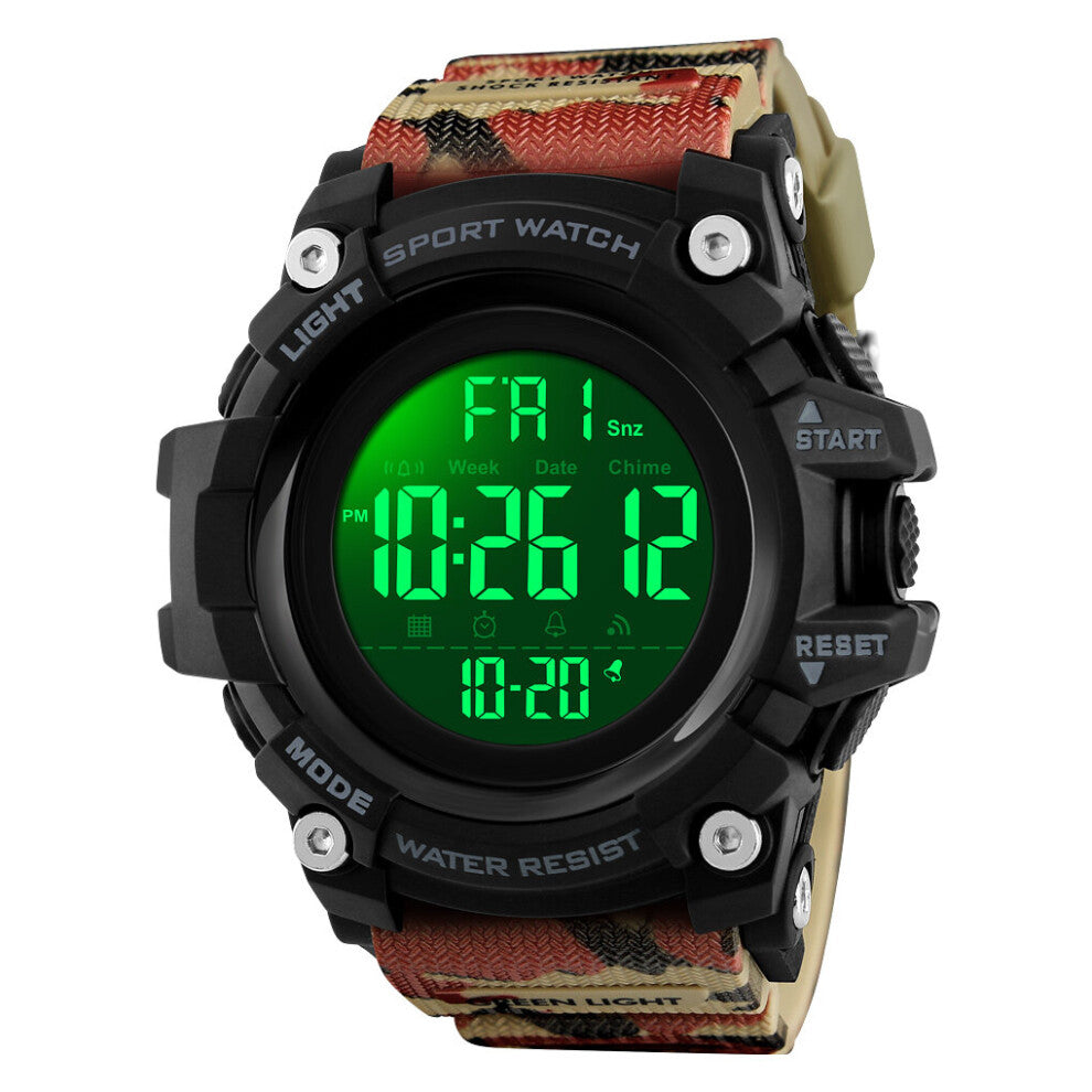 Mens Watches Sports Military Waterproof LED Digital Chrono Countdown Army Male Wrist watch Clock Relogio Masculino