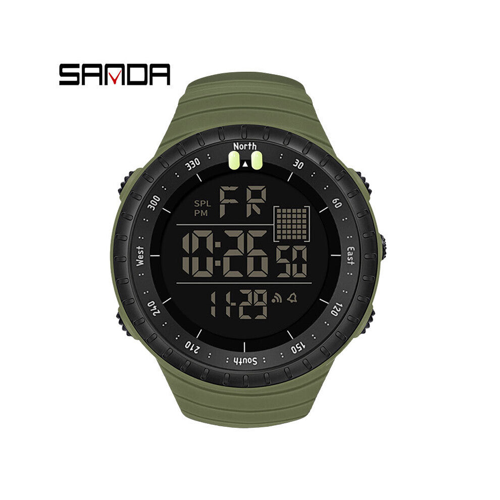 Army Green Casual Watch Men Outdoor Sports Watches Waterproof LED Electronic Digital Wristwatches Clock reloj hombre