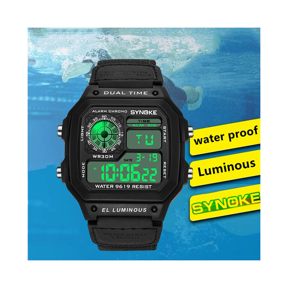 Reloj Deportivo Digital Men's Watches 50M Waterproof Sports Watch Stainless Steel Wristwatches Relojes Deportivos Zegarek