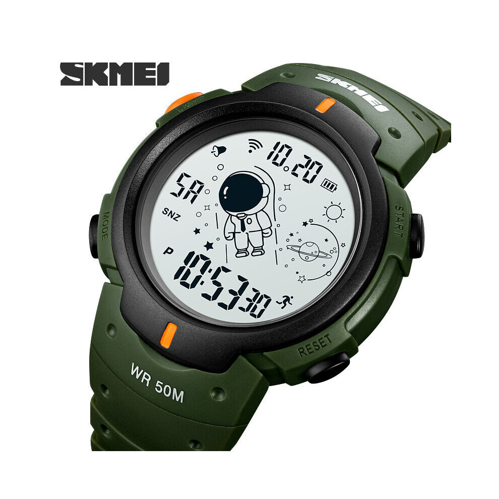 Sports Watches Men's Clock Cosmonaut Dial Time Led Light Display Watch Men Digital Wristwatch 50M Waterproof Reloj Hombre