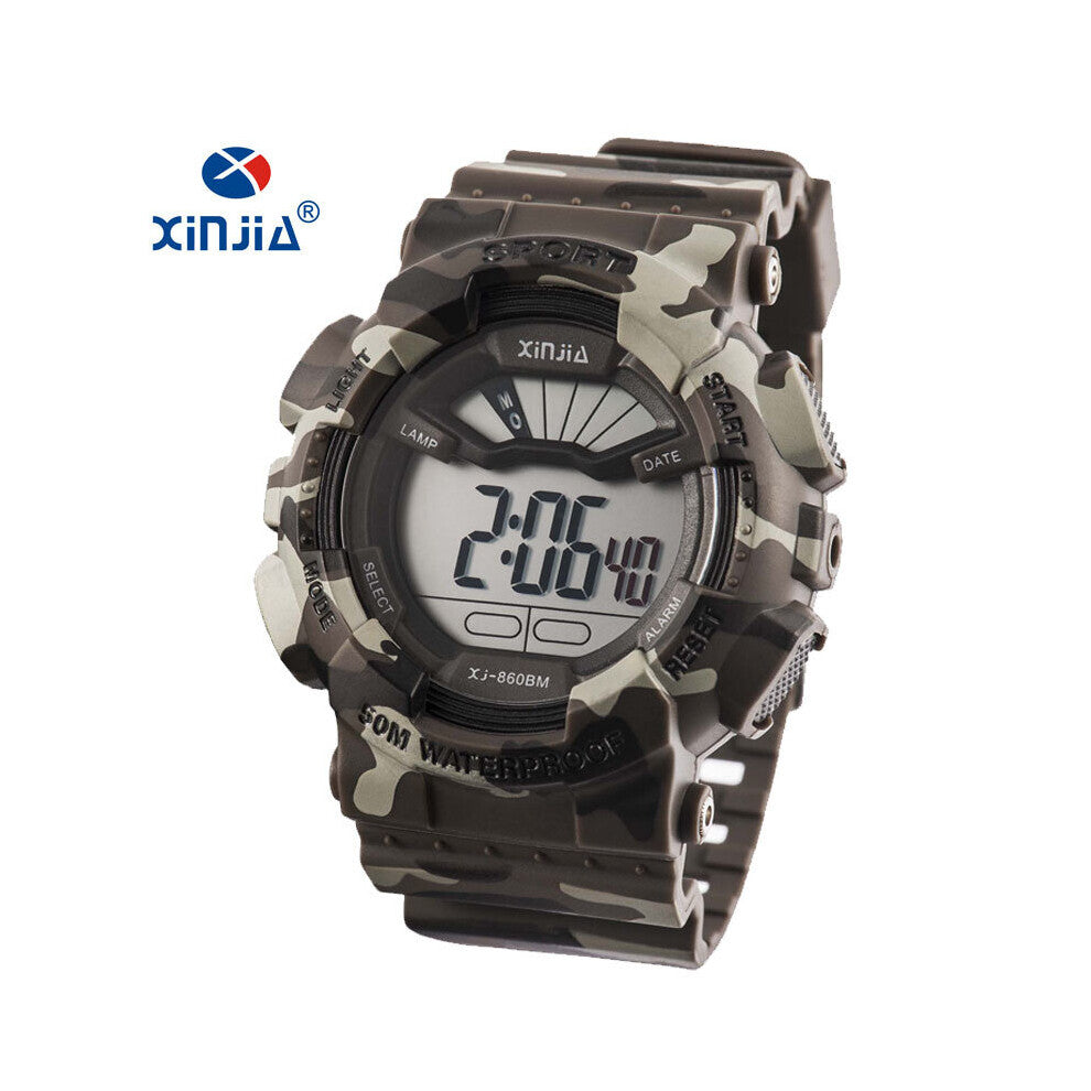Military Watches Army Camouflage Sports LCD Digital Men's Outdoor Shock Resistant Waterproof 50M Relogio Diver