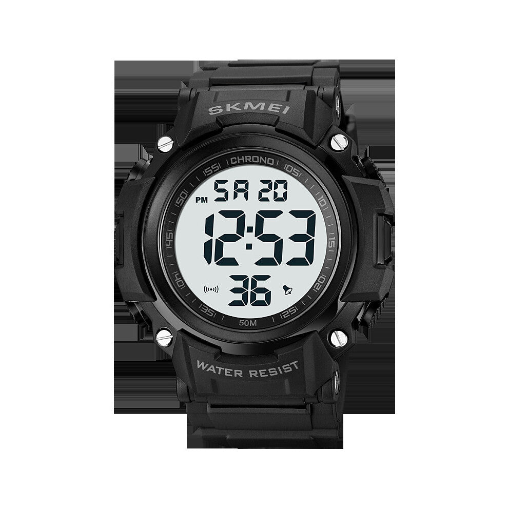 Outdoor Sports Mens Watch Digital Wristwatch Stopwatch Chronograph Led Light Electronic Alarm Clock