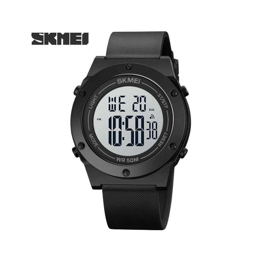 Outdoor Sports Alarm Clock Chronograph Army Green Electronic Watch Men's Waterproof Anti-fall Luminous Watch 1772