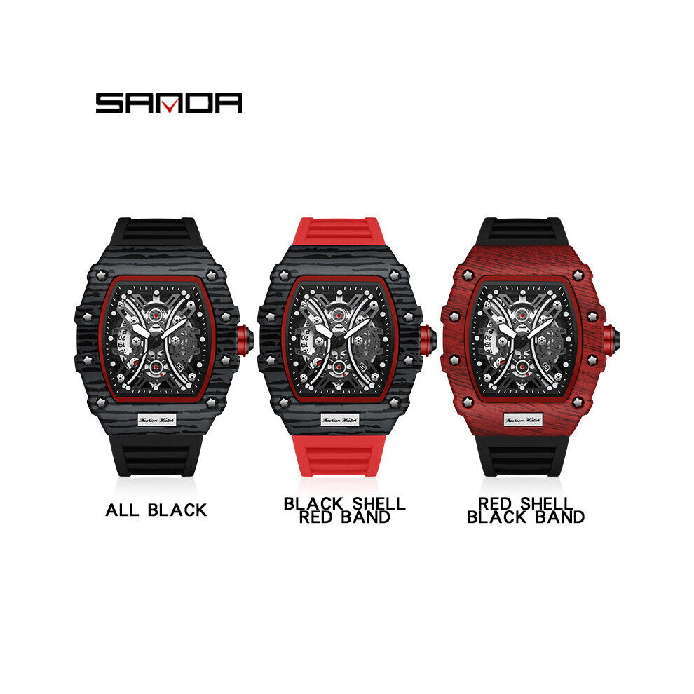 Top Mens Watches Sports Military 30M Waterproof Quartz Watch For Male Clock Hollow Dial Relogio Masculino