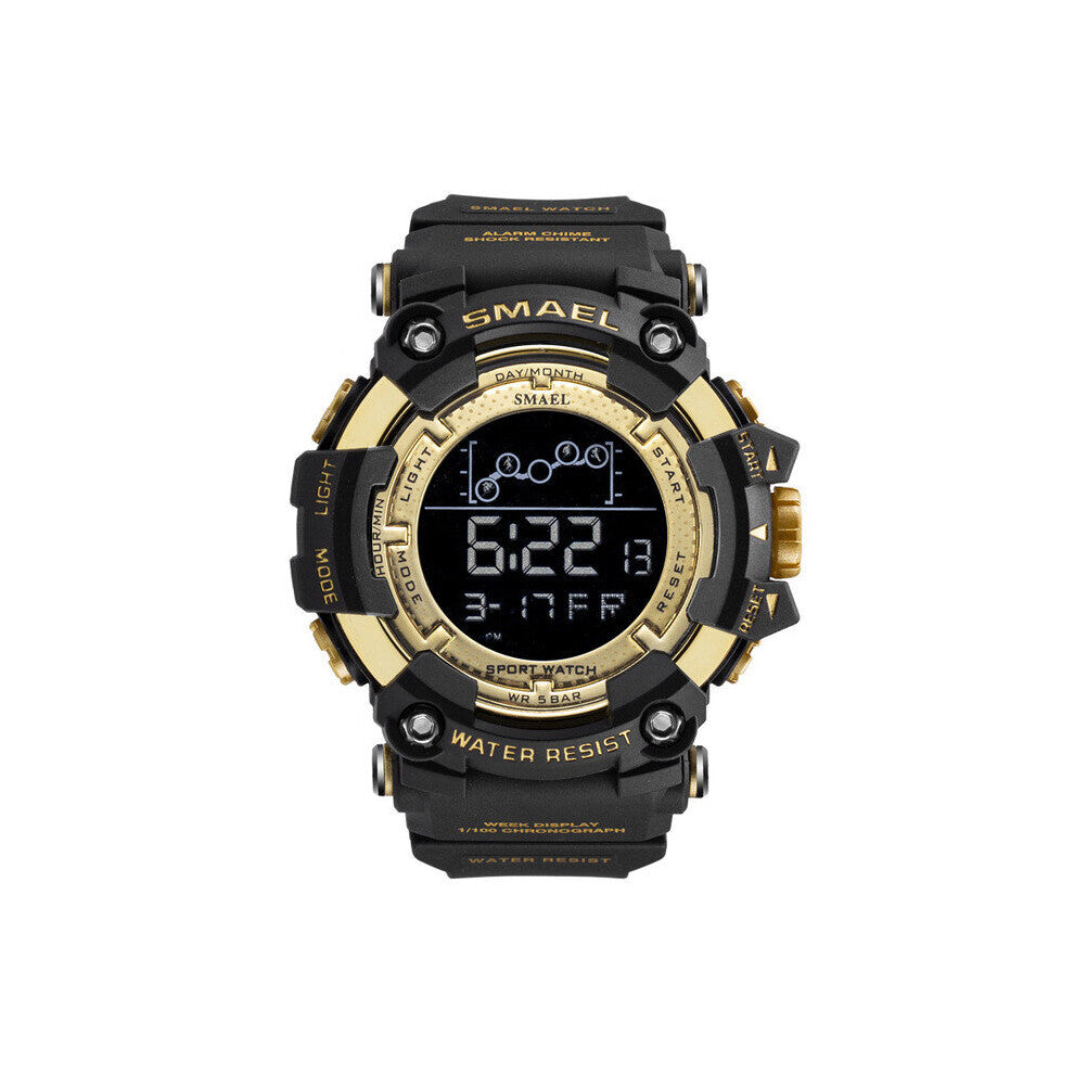 Smael Smile Sports Digital Watch Men's Multifunctional Alarm Waterproof Electronic Watch